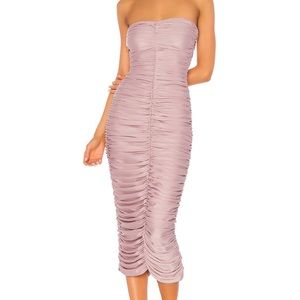 Norma Kamali Shirred Slinky Dress